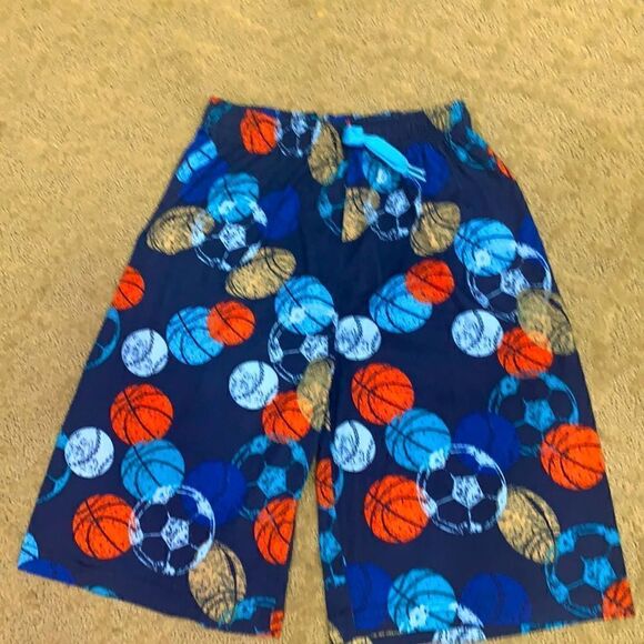 Arizona PJ Pajama Pants Boys 10 decorated with sports balls - Picture 1 of 5
